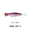 Custom Wholesale ABS Plastic 120mm Top Water Saltwater Fishing Bait Popper Lure