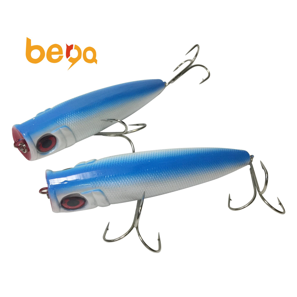 13cm 40g Popper Fishing Lure Stainless Steel Floating Popper Sea Bait with Jigging & Frog Lures for River Fishing