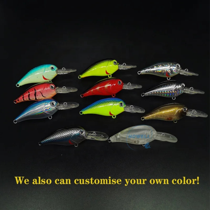Unpainted Crankbait Blanks 75mm 7g Wholesale Fishing Lure Blanks