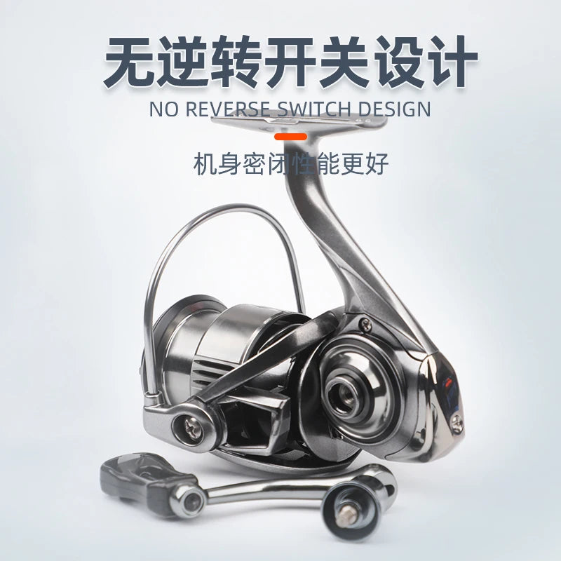 CC Lure Series Spinning Reel Saltwater Resistant with Stabilizer Bar & Stainless Steel Bearings for River and Lake Fishing