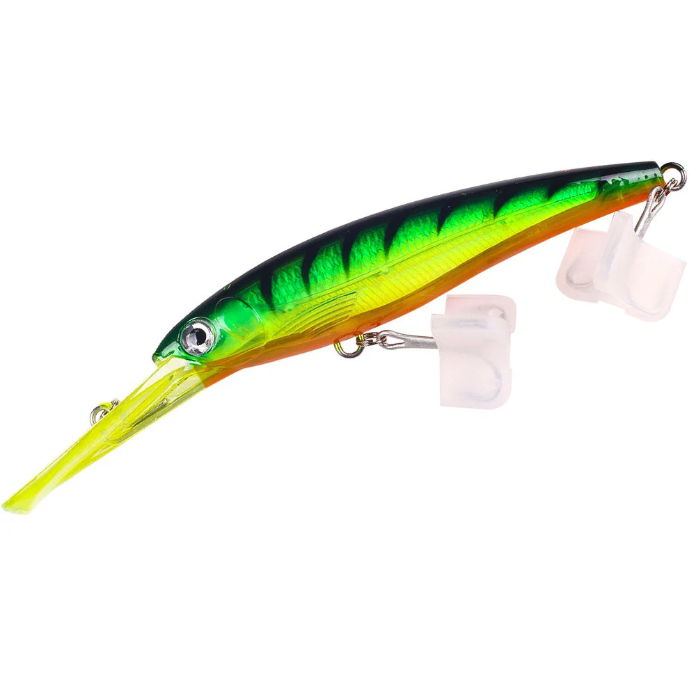 73g Large Heavy Minnow Tuna Fishing Lures Deep Diving Minnow 220mm Pesca Trolling Big Game Fishing Lures