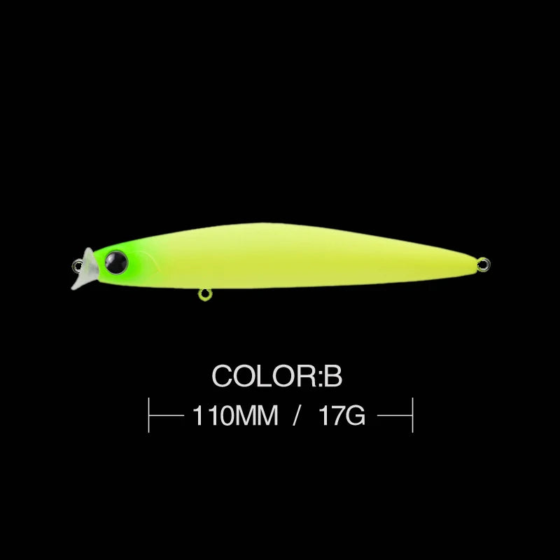 Fishing lure 1pcs Topwater Minnow 11cm 17g wobblers Pike Sea Spinning Artificial hard Bait swimbait Jerkbait carp Fishing Pesca