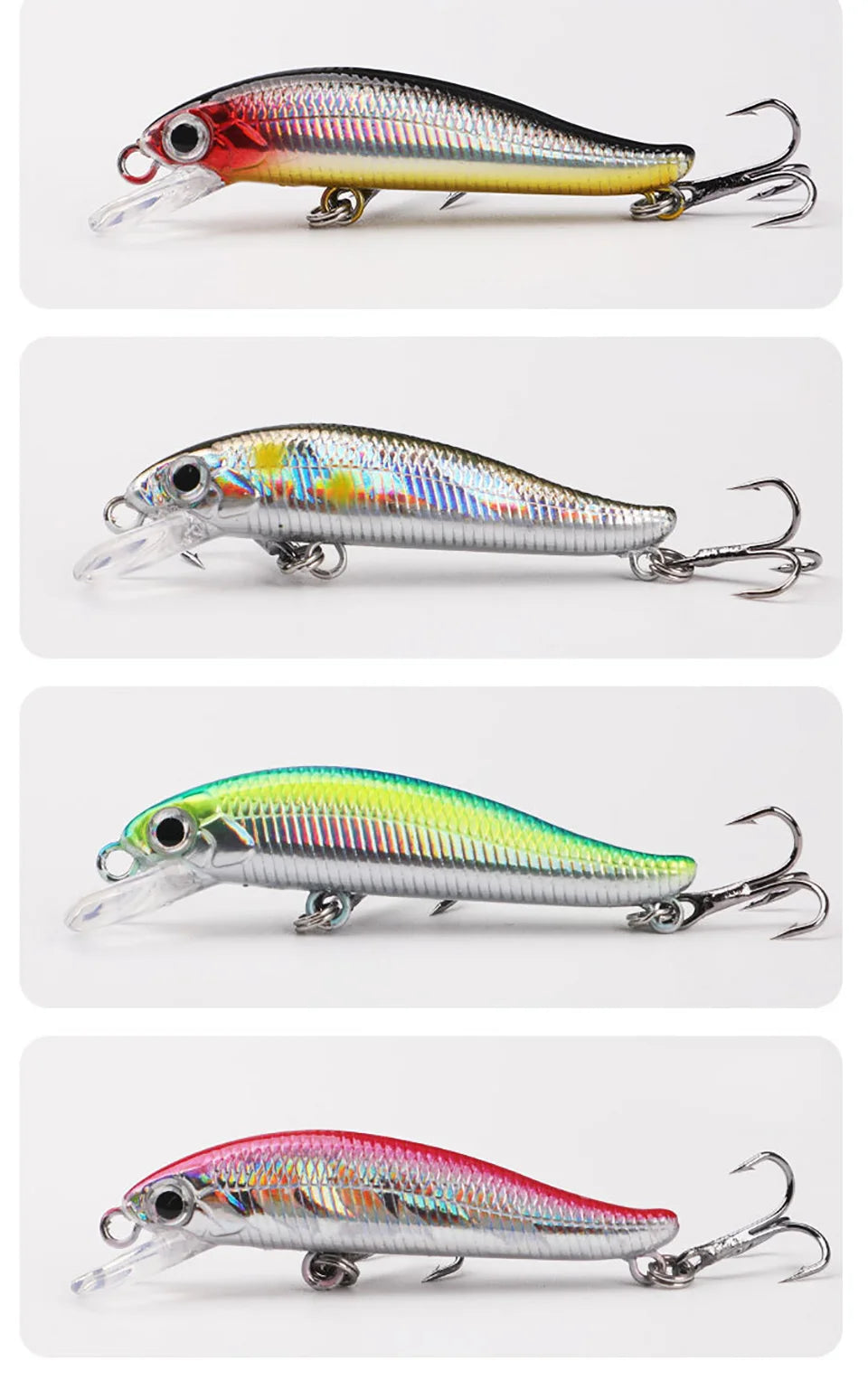 WALK FISH 5.5cm 4g Sinking Minnow Fishing Lures Trout Artificial Hard Bait Jerkbait Wobblers Crankbait Bass Carp Tackle Pesca