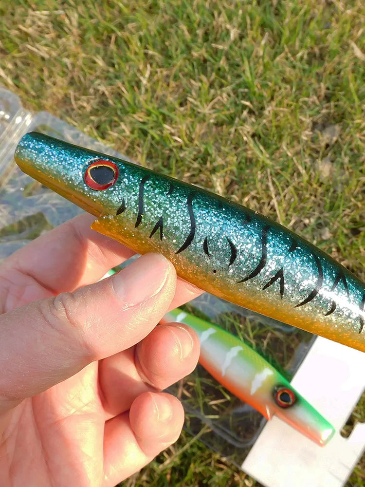 ESFISHING Big fishing lure 200mm hog shad sea fishing for pike trout perch soft baits saltwater leurres souple swimbait