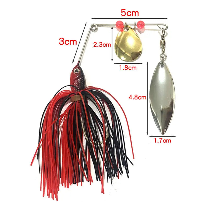 Swim Jigs Fishing Lure Silicone Artificial Bait Skirts Casting Jig Sharp Hook Spinners Spinnerbait Metal Trout Spoon Bass Pike