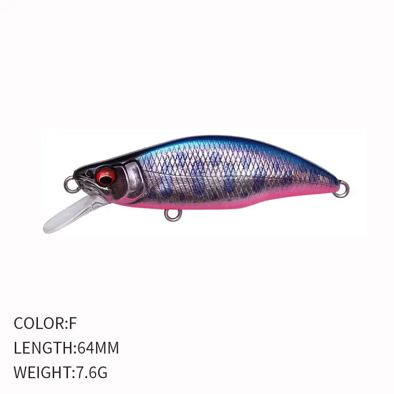 Fishing 64mm 7.6g Swimbaits Bass Big Fish Crankbaits Fishing Lure Sinking Wobblers for Pike Minnow Lure Fishing Tackle