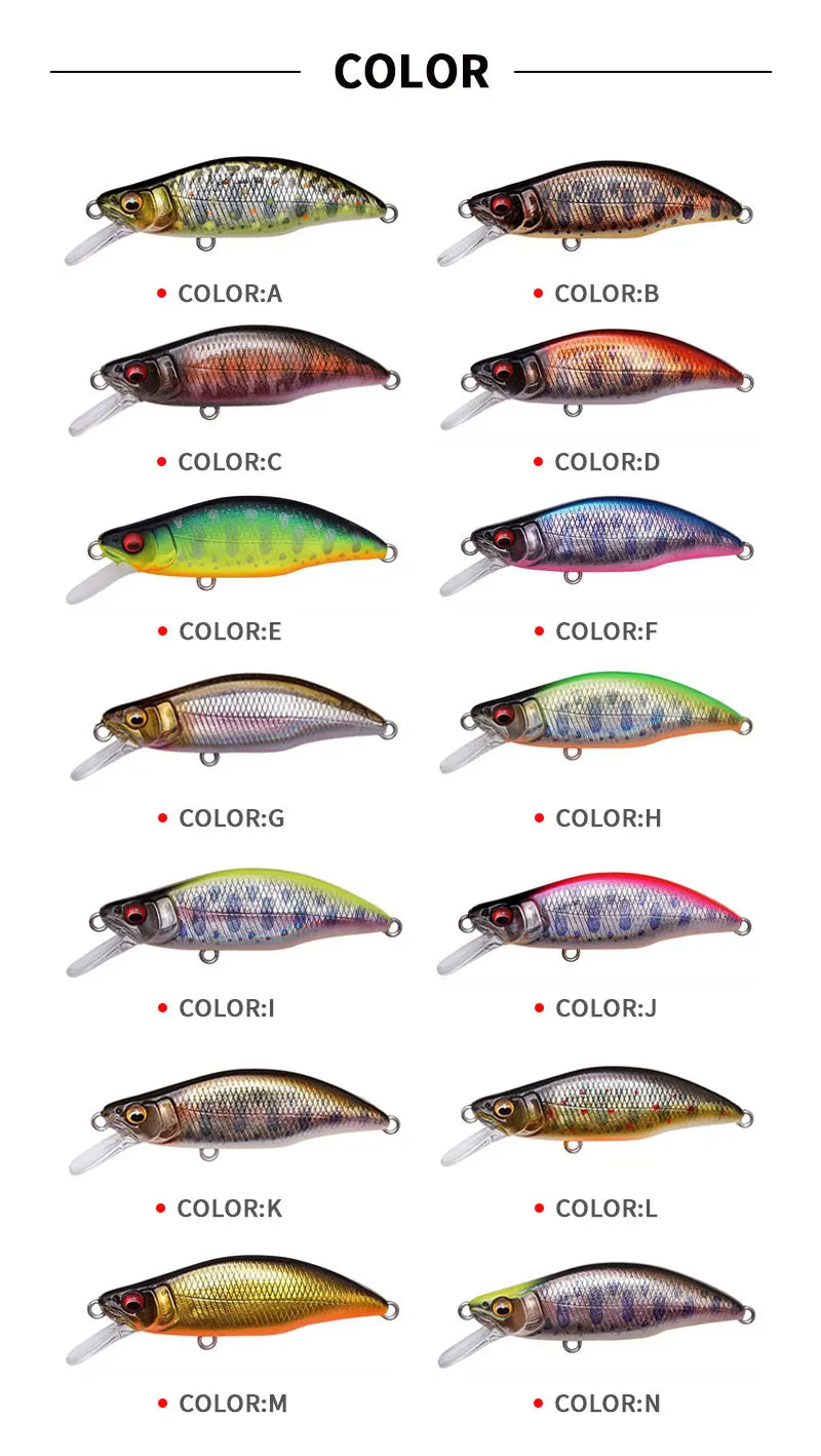 Fishing 64mm 7.6g Swimbaits Bass Big Fish Crankbaits Fishing Lure Sinking Wobblers for Pike Minnow Lure Fishing Tackle