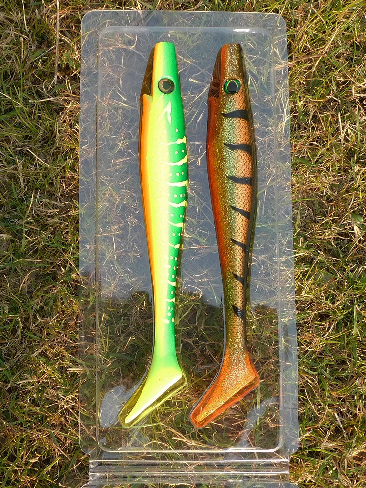 ESFISHING Big fishing lure 200mm hog shad sea fishing for pike trout perch soft baits saltwater leurres souple swimbait