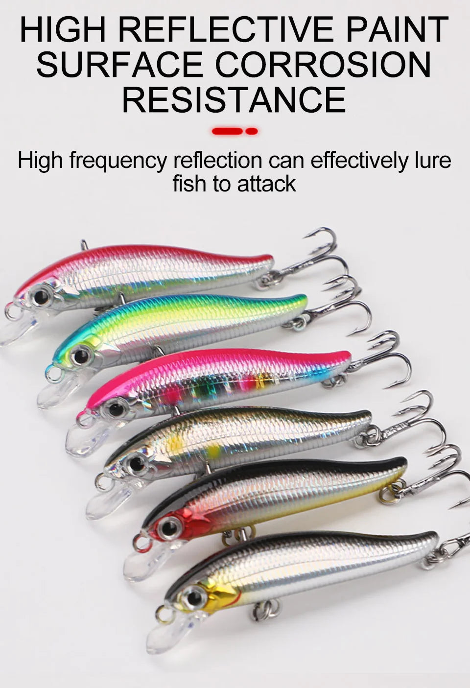 WALK FISH 5.5cm 4g Sinking Minnow Fishing Lures Trout Artificial Hard Bait Jerkbait Wobblers Crankbait Bass Carp Tackle Pesca