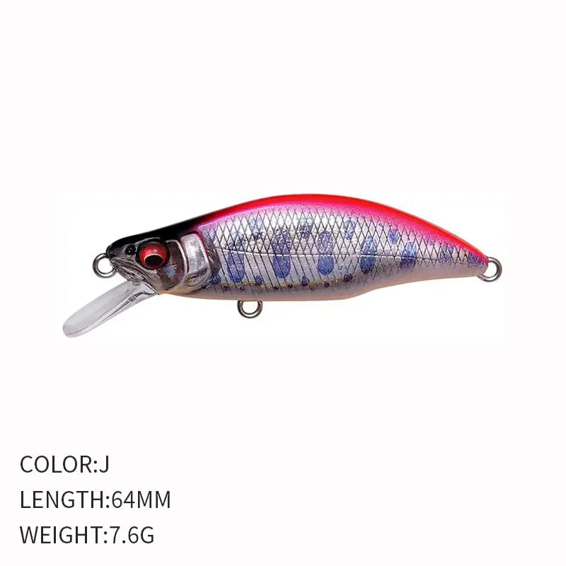 Fishing 64mm 7.6g Swimbaits Bass Big Fish Crankbaits Fishing Lure Sinking Wobblers for Pike Minnow Lure Fishing Tackle