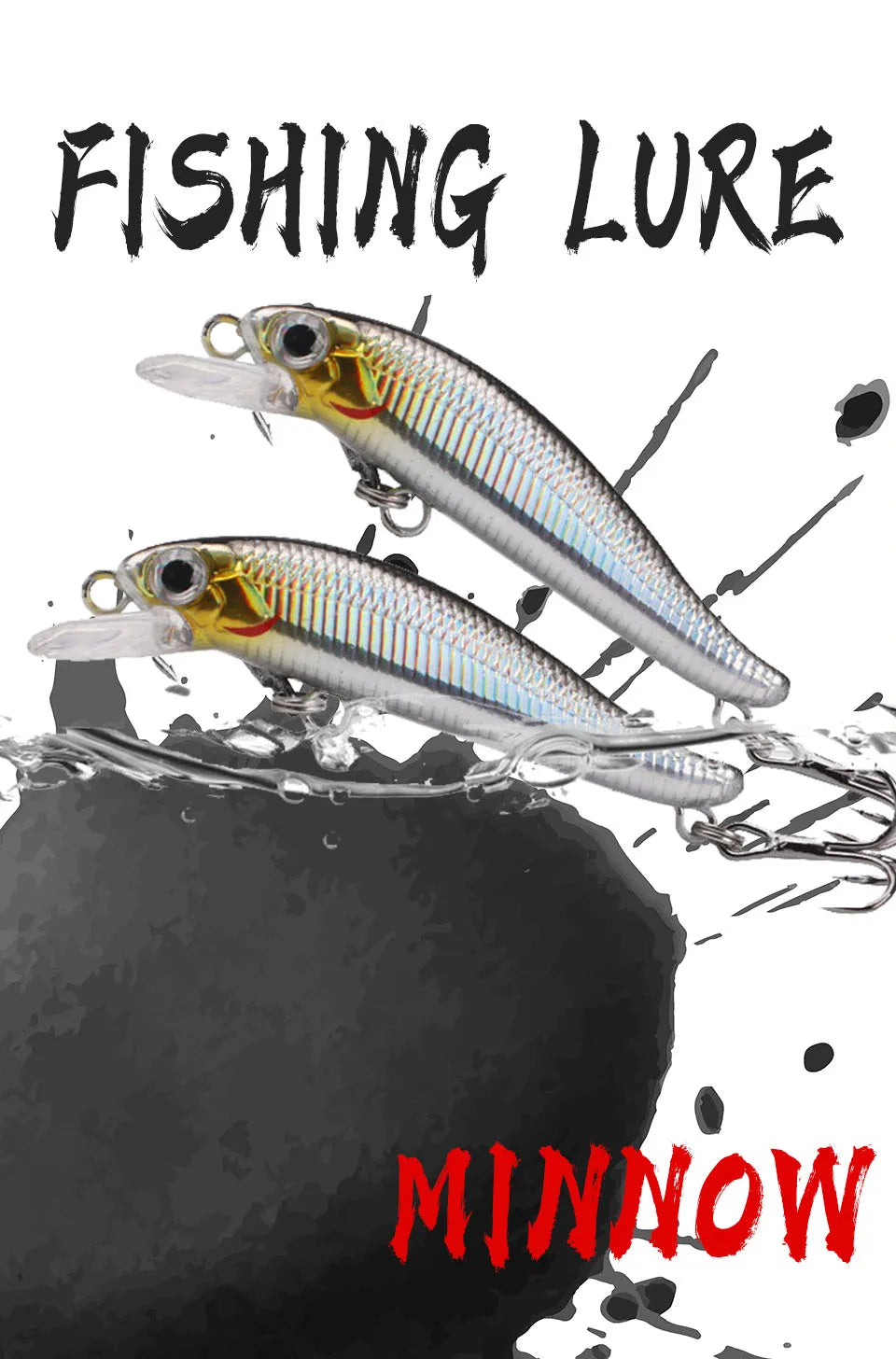 WALK FISH 5.5cm 4g Sinking Minnow Fishing Lures Trout Artificial Hard Bait Jerkbait Wobblers Crankbait Bass Carp Tackle Pesca